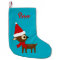 Cute Reindeer Name Personalized Christmas Stocking