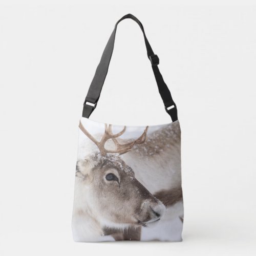 Cute Reindeer Nature Photo Crossbody Bag