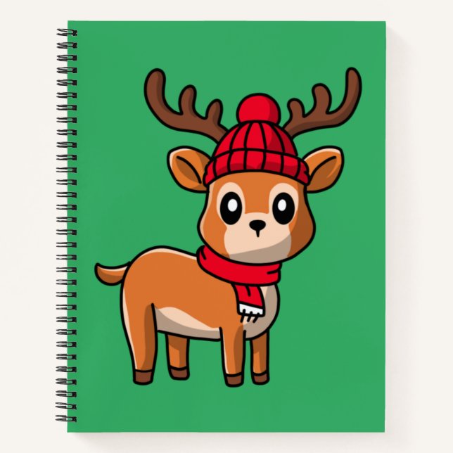 Cute reindeer notebook (Front)