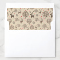 Cute #Reindeer Pattern | Light Tan or Any Color Envelope Liner