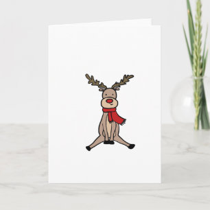 CUTE REINDEER, Rudolph Holiday Card