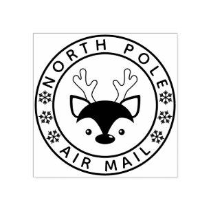 North Pole Seal Wax Seal Stamp with Black Wood Handle #5501CD