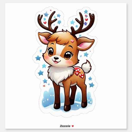 Cute Reindeer  Sticker
