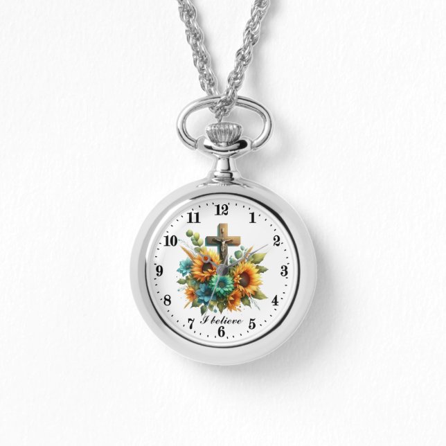 Cute religious cross I believe Watch (Front)