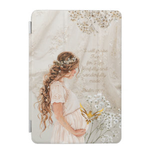 Cute Religious Expectant Mother Lace Floral Dove iPad Mini Cover