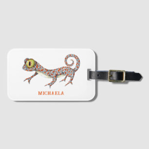 Cute Reptile Personalized Luggage Tag