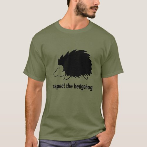 Cute Respect the Hedgehog T_Shirt