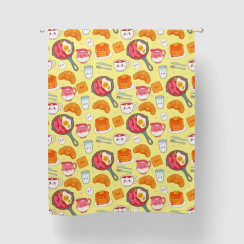 Cute Restaurant Breakfast Food Eggs Skillet Sun Blackout Curtains