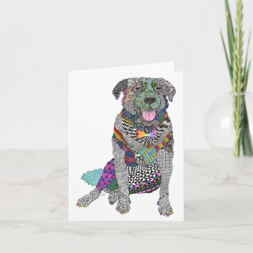 Cute Retriever  Border Collie Mix Greeting Card