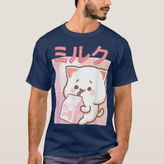 Cute Retro 90s Japanese Kawaii Strawberry Milk Car T-Shirt