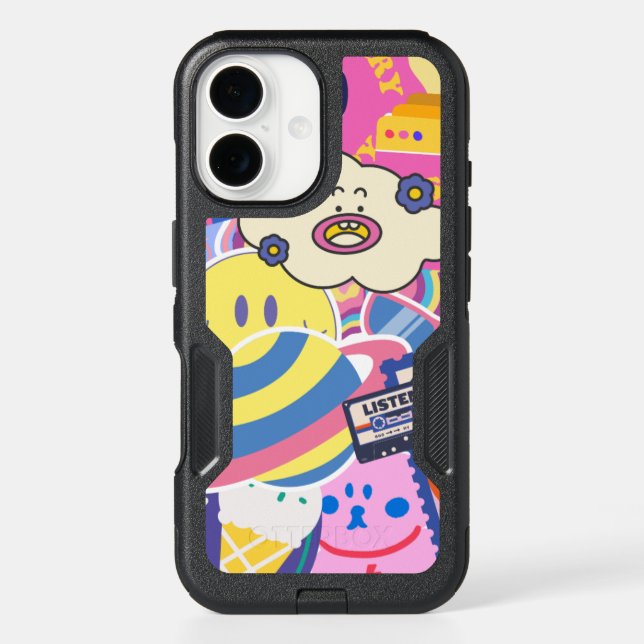 Cute Retro Aesthetic Pastel Vintage Y2K/90's  Otterbox iPhone Case (Back)