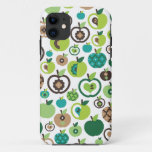 Cute Retro Apple Flower Pattern Design Iphone 11 Case at Zazzle
