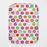 Cute retro apple pattern baby burp cloth