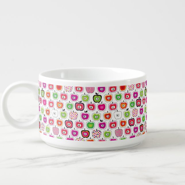 Cute retro apple pattern bowl (Right)