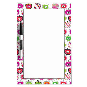 Cute retro apple pattern Dry-Erase board
