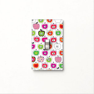 Cute retro apple pattern light switch cover