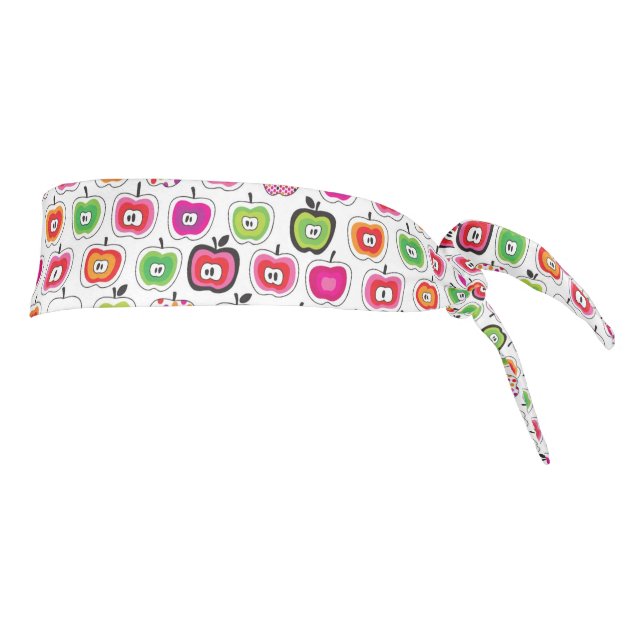Cute retro apple pattern tie headband (Rotate 90)