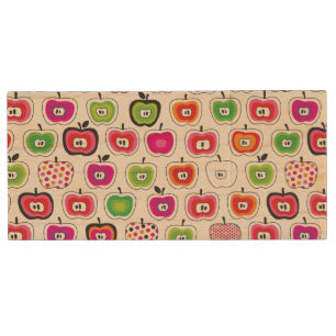 Cute retro apple pattern wood flash drive