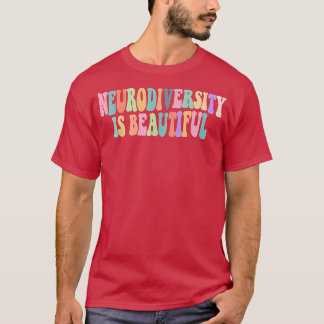 Cute Retro Autism Awareness Neurodiversity Is Beau T-Shirt