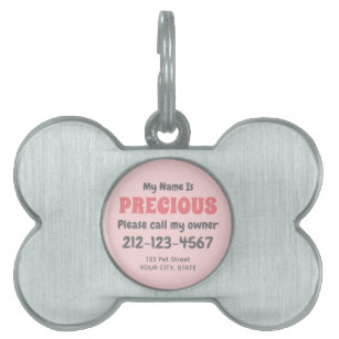 Girl Dog ID Tags Zazzle