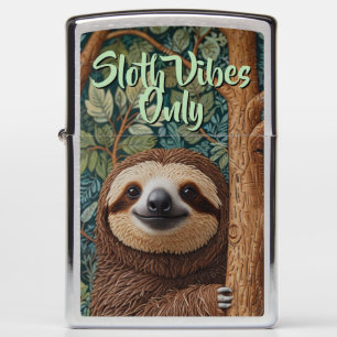 Cute retro boho Sloth Hang in there Zippo Lighter