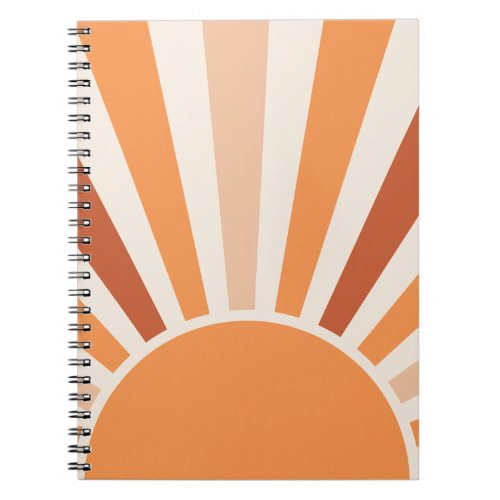 Cute Retro Boho Sunshine Notebook