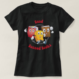 Cute Retro Books - Read Banned Books T-Shirt