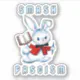Cute Retro Bunny - Smash Fascism Sticker | Zazzle