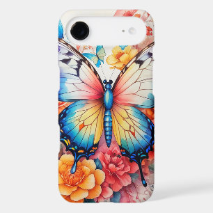 Cute Retro Butterfly & Flower Collage iPhone 17 Air Case