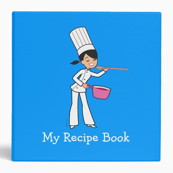 Cute Retro Chef Recipe Album Binder Organizer