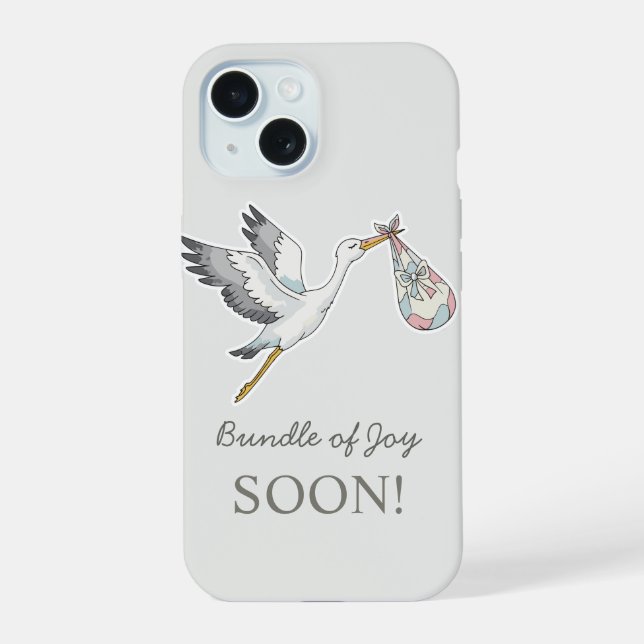 Cute Retro Clean Phone Case | bundle of joy (Back)