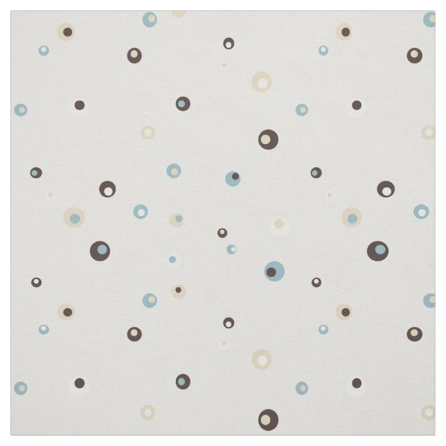 Cute retro colorful polka dots pattern fabric (Swatch)