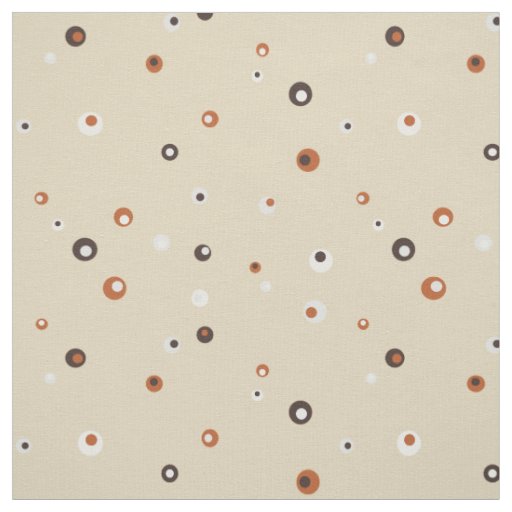 Cute retro colorful polka dots pattern fabric