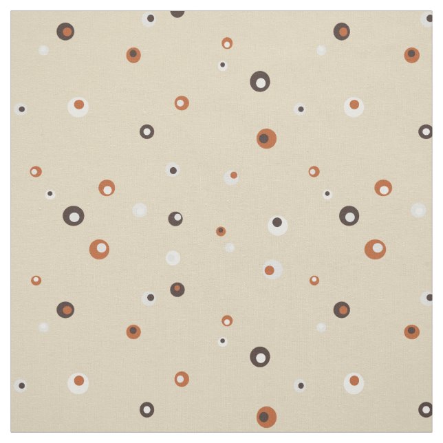 Cute retro colorful polka dots pattern fabric (Swatch)