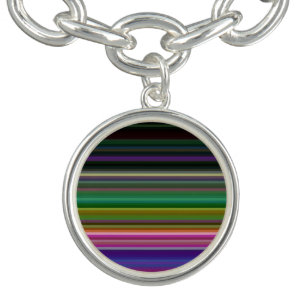 Cute retro colorful stripes bracelet