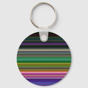 Cute retro colorful stripes keychain