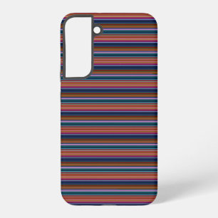 Cute retro colorful stripes samsung galaxy s22+ case