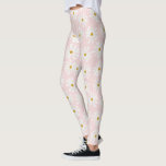 Cute Retro Daisy Pattern Leggings<br><div class="desc">Cute retro themed daisy leggings.</div>