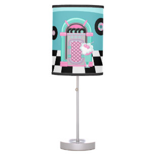Cute retro diner 50s decor table lamp