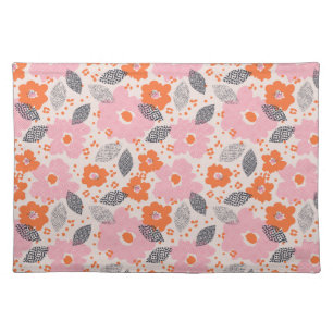 Cute Retro Floral Pattern Cloth Placemat