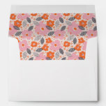 Cute Retro Floral Pattern Envelope