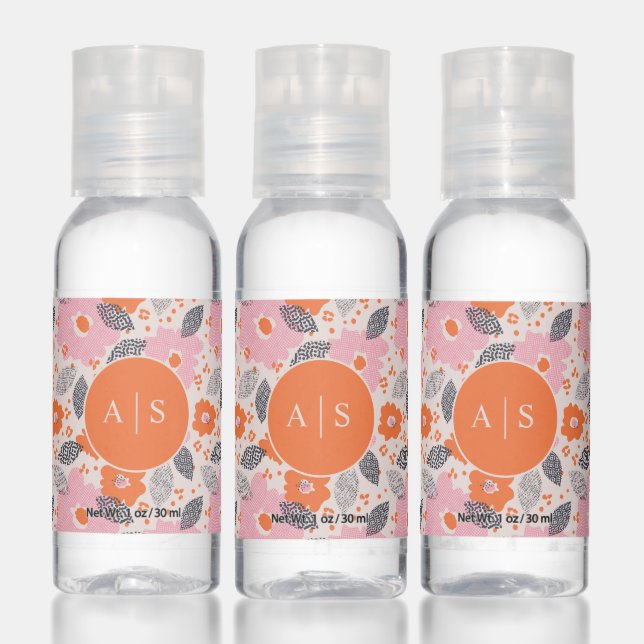 Cute Retro Floral Pattern Hand Sanitizer (Set)