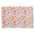 Cute Retro Floral Pattern Pillow Case