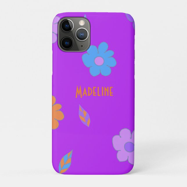 Cute Retro Flower Case-Mate iPhone Case (Back)
