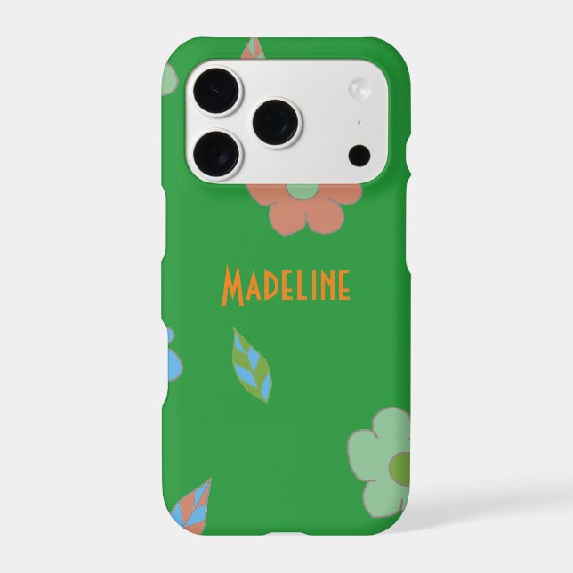 Cute Retro Flower Iphone Case (Back)
