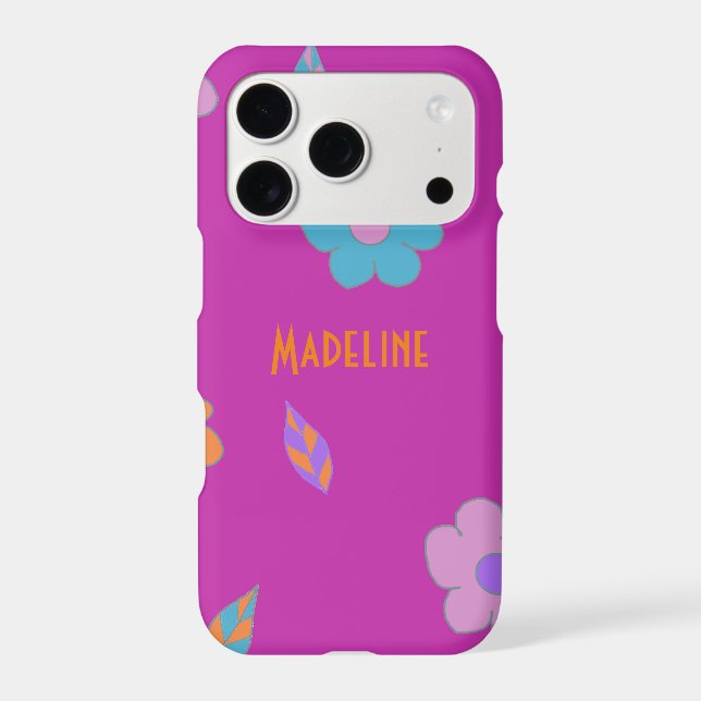 Cute Retro Flower Iphone Case (Back)