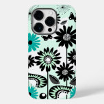 Cute retro flowers, leaves and butterflies Case-Mate iPhone 14 pro case