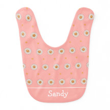 Cute retro flowers monogram name