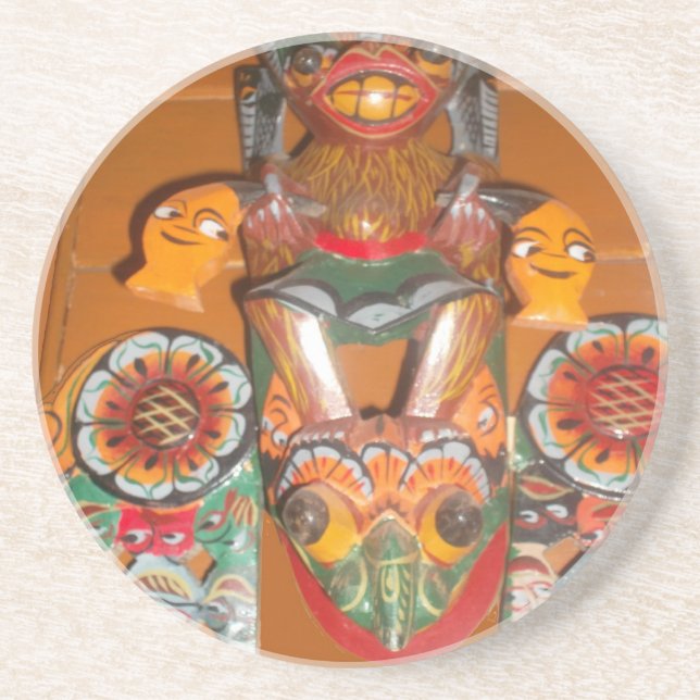 Cute Retro Halloween Bash Hakuna Matata Party Gift Drink Coaster (Front)