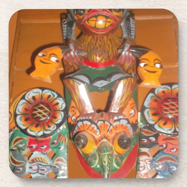 Cute Retro Halloween Bash Hakuna Matata Party Gift Drink Coaster (Front)